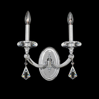 Allegri Crystal Floridia 2 Light Wall Bracket in Chrome 012122-010-FR001