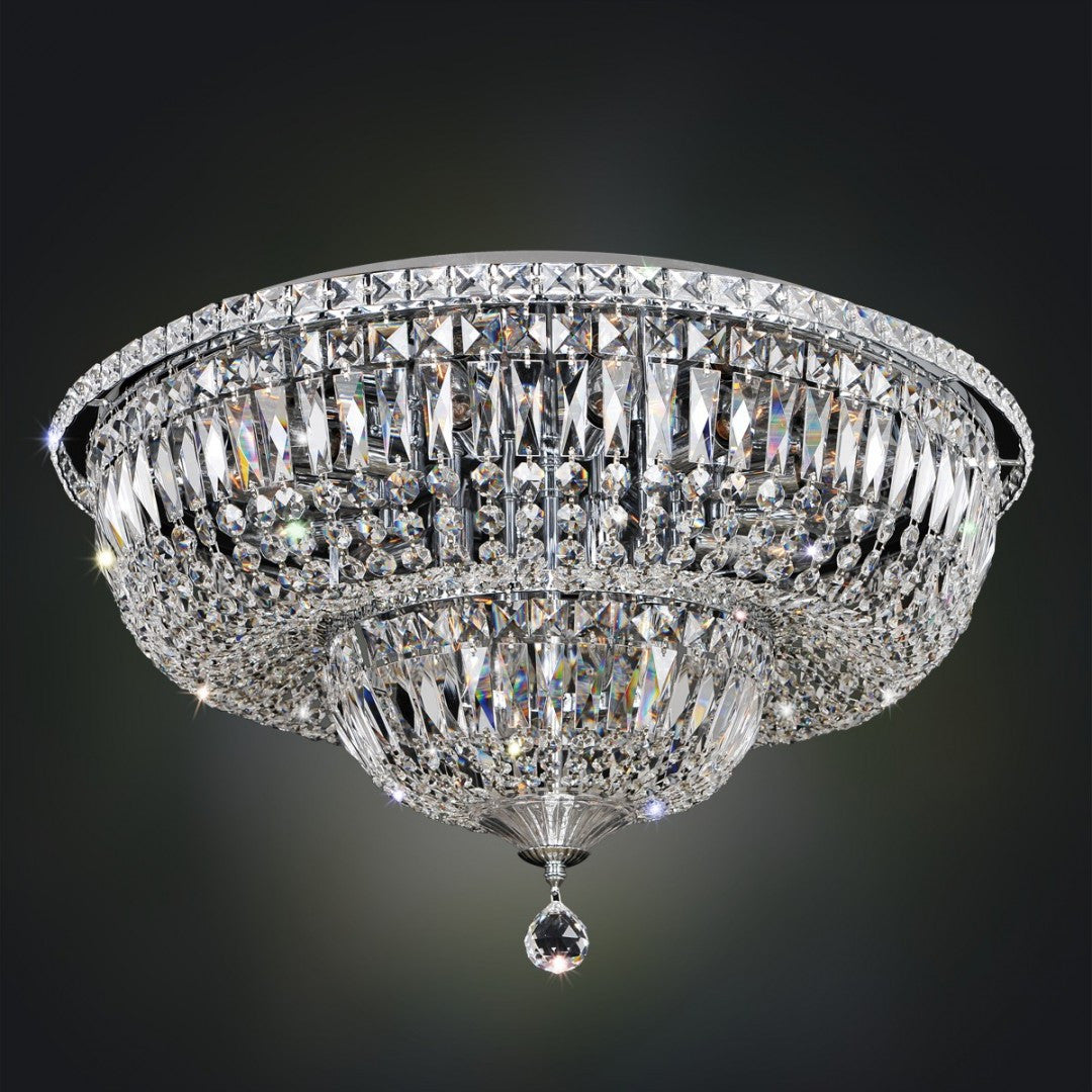 Allegri Crystal Betti 16 Light Flush Mount in Chrome 020246-010-FR001