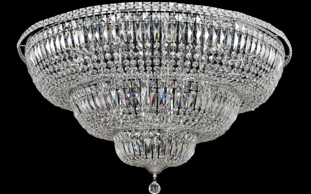 Allegri Crystal Betti 22 Light Flush Mount in Chrome 020247-010-FR001