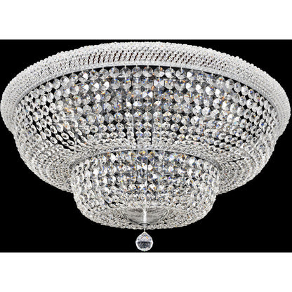 Allegri Crystal Napoli 34 Inch Flush Mount in Chrome 020942-010-FR001