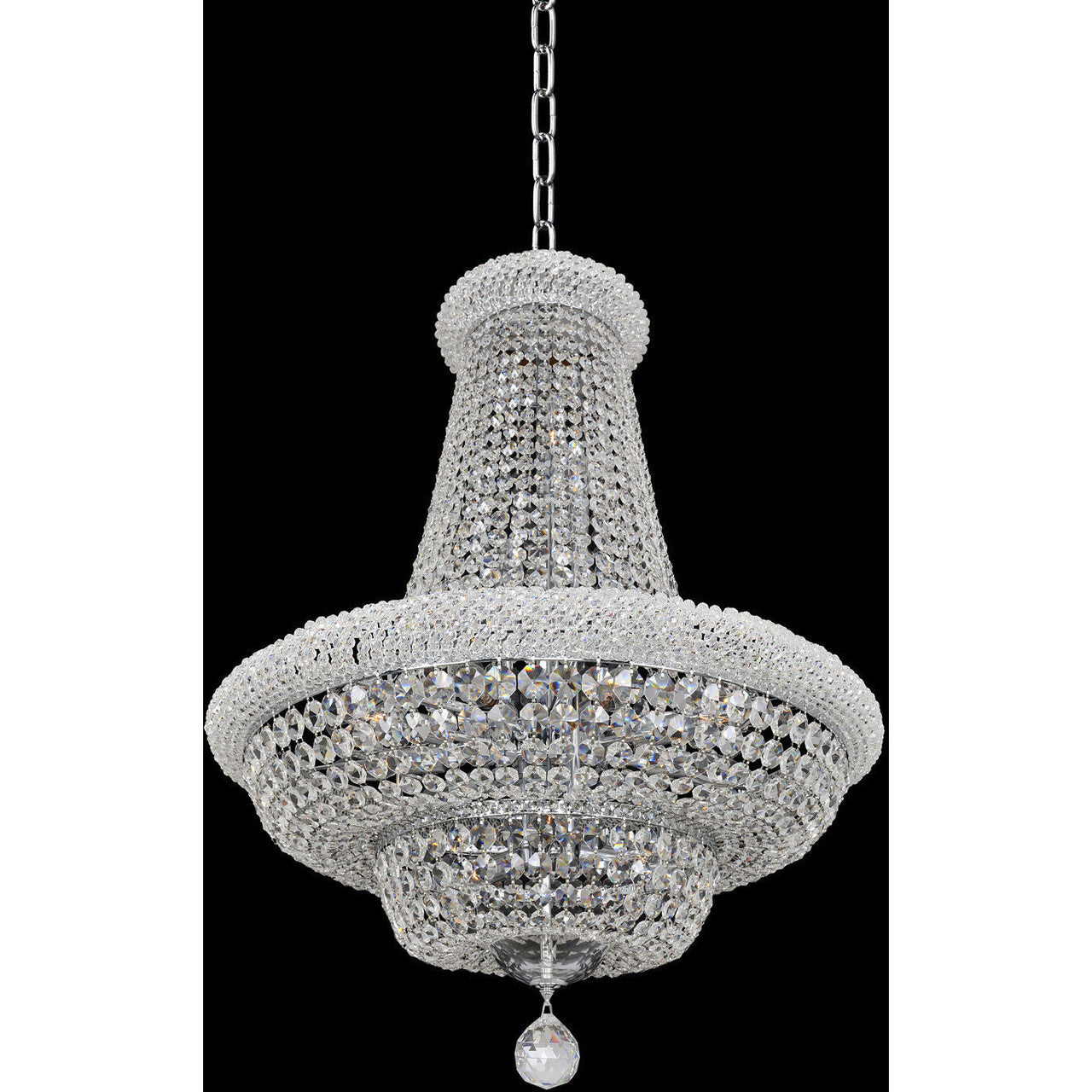 Allegri Crystal Napoli 18 Inch Pendant in Chrome 020970-010-FR001