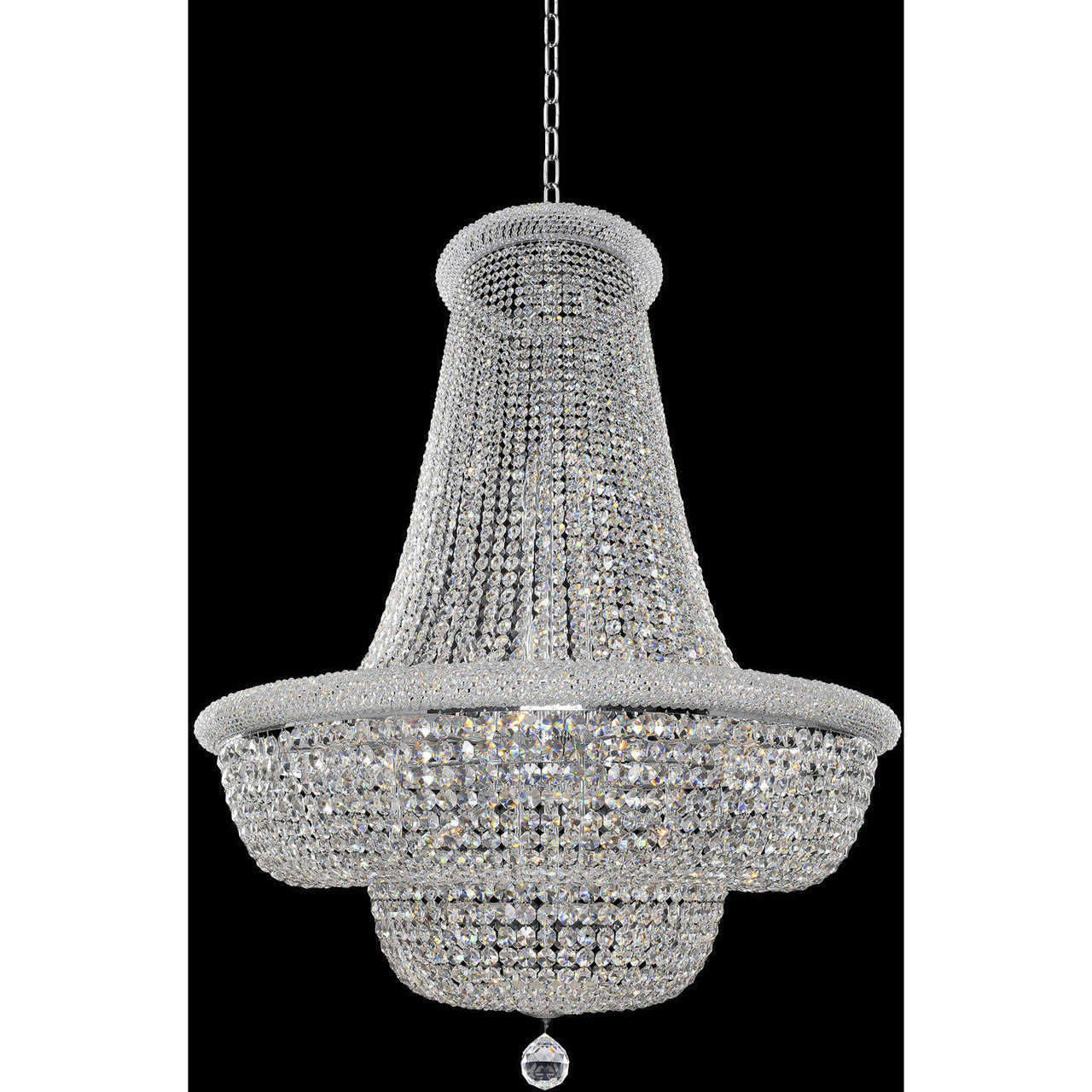 Allegri Crystal Napoli 42 Inch Pendant in Chrome 020973-010-FR001