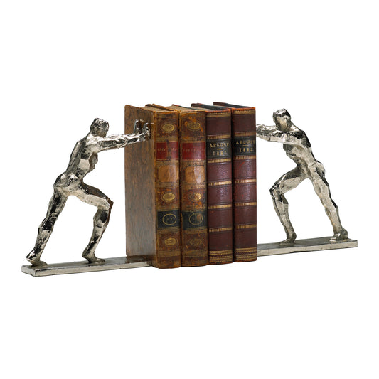 Cyan Design Iron Man Bookends Set of 2 in Silver 02106