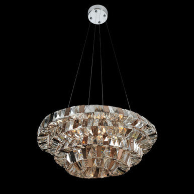 Allegri Crystal Gehry 24 Inch Pendant in Chrome 026350-010-FR000