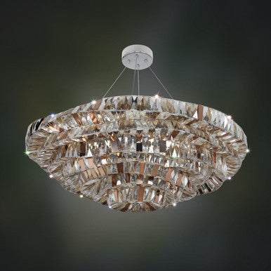 Allegri Crystal Gehry 39 Inch Pendant in Chrome 026353-010-FR000