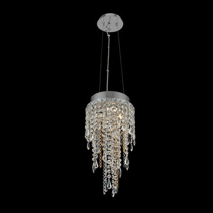 Allegri Crystal Tenuta 10 Inch Convertible Mini Pendant - Flush Mount in Chrome 028210-010-FR001