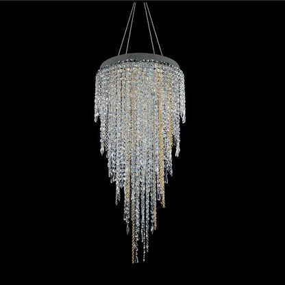 Allegri Crystal Tenuta 24 Inch Convertible Pendant - Flush Mount in Chrome 028251-010-FR001