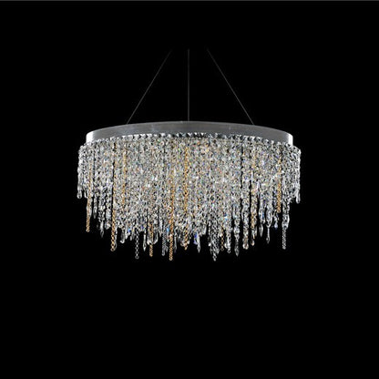 Allegri Crystal Tenuta 36 Inch Island Light in Chrome 028254-010-FR001