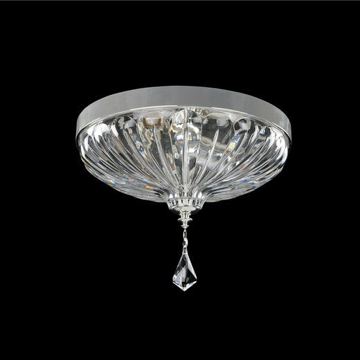 Allegri Crystal Orecchini 13 Inch Flush Mount in Two Tone Silver 028540-017-FR001