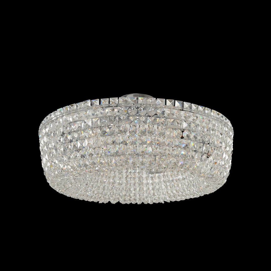 Allegri Crystal Cesano 24 Inch Semi Flush Mount in Chrome 029441-010-FR001