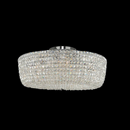 Allegri Crystal Cesano 32 Inch Semi Flush Mount in Chrome 029442-010-FR001