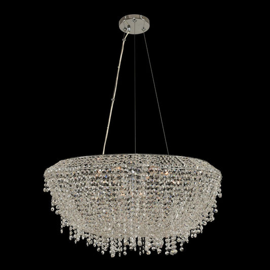 Allegri Crystal Massimo 29 Inch Pendant in Chrome 030852-010-FR001