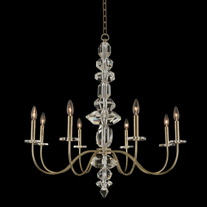 Allegri Crystal Bolivar 8 Light Chandelier in Champagne Gold 031251-041-FR001