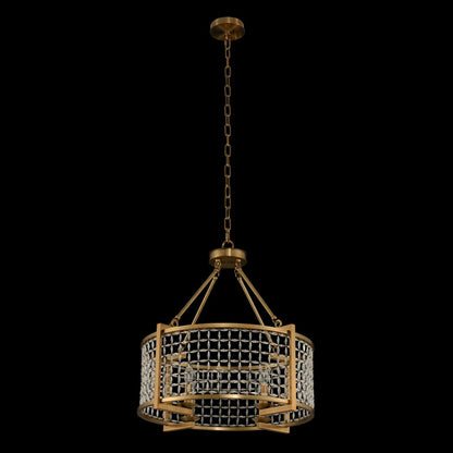 Allegri Crystal Verona 24 Inch Pendant in Brushed Pearlized Brass 032151-043-FR001