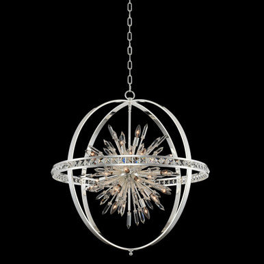 Allegri Crystal Angelo 36 Inch Pendant in Polished Silver 033652-014-FR001