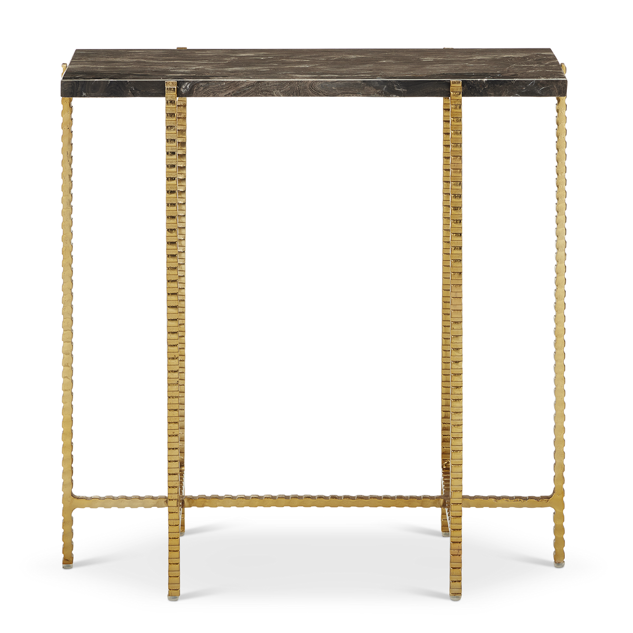 Currey & Co. Flying Marble Gold Side Table 4000-0172