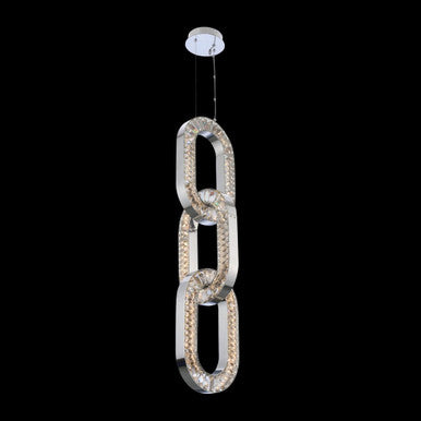 Allegri Crystal Catena Small Foyer in Chrome 034350-010-FR001