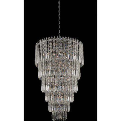 Allegri Crystal Pandoro 33 Inch Foyer in Chrome 034750-010-FR001