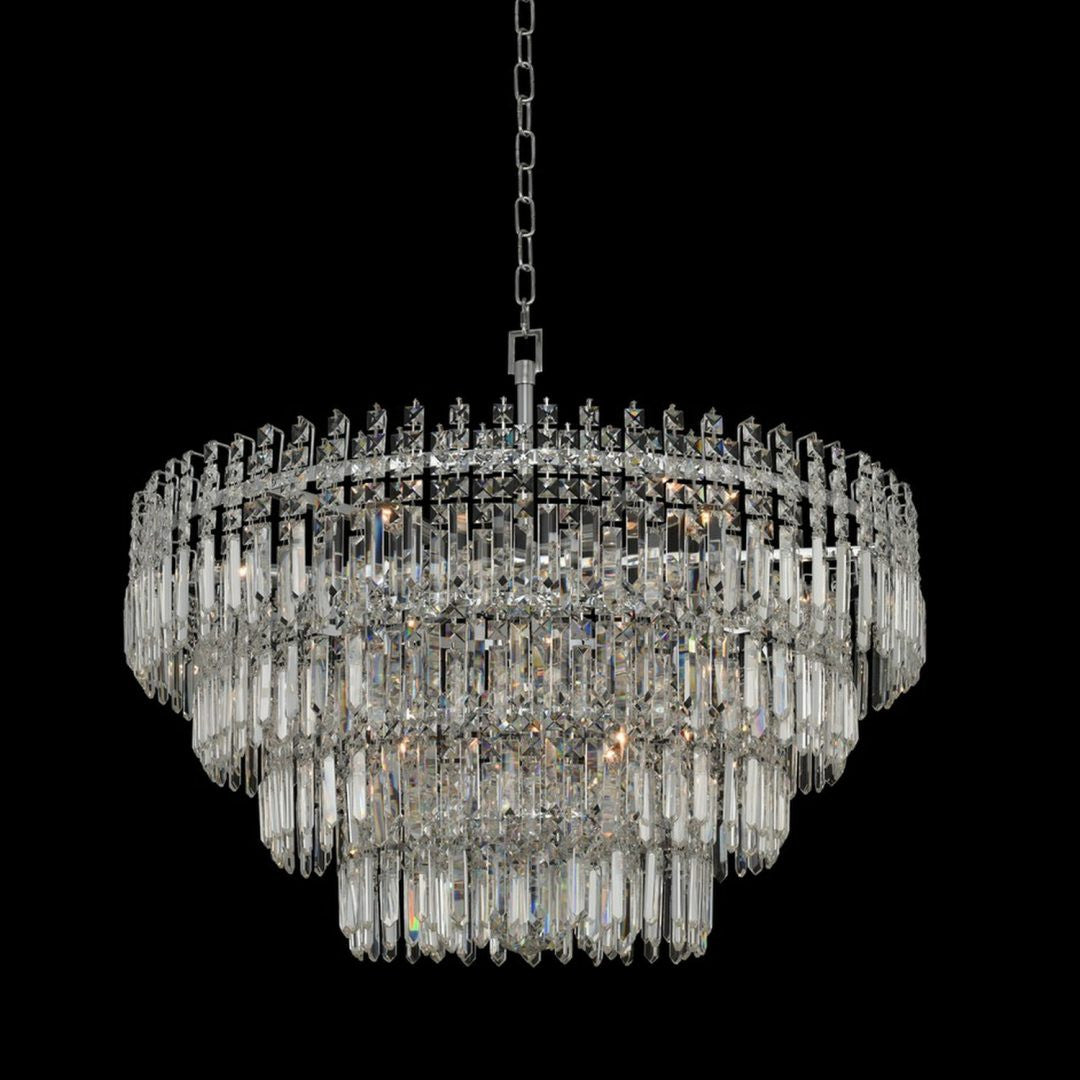 Allegri Crystal Pandoro 33 Inch Pendant in Chrome 034752-010-FR001