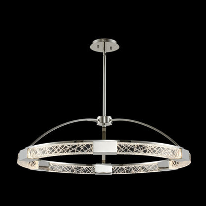 Allegri Crystal Athena 32 Inch LED Pendant in Polished Nickel 034851-046-FR001