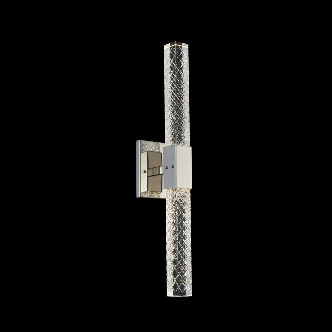 Allegri Crystal Apollo 2 Light LED ADA Wall Bracket in Chrome 034921-010-FR001