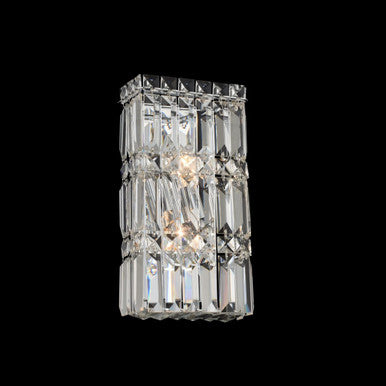 Allegri Crystal Rettangolo 2 Light ADA Wall Sconce in Chrome 035020-010-FR001