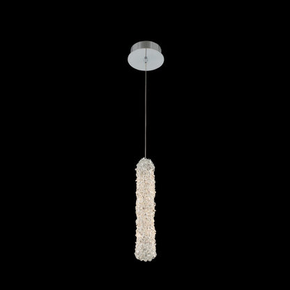 Allegri Crystal Lina 14 Inch LED Mini Pendant in Chrome 035511-010-FR001