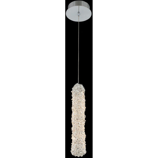 Allegri Crystal Lina 14 Inch LED Mini Pendant in Chrome 035511-010-FR001