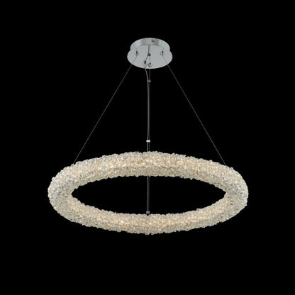 Allegri Crystal Lina 26 Inch LED Pendant in Chrome 035552-010-FR001