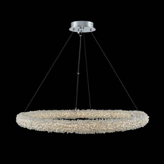 Allegri Crystal Lina 32 Inch LED Pendant in Chrome 035553-010-FR001