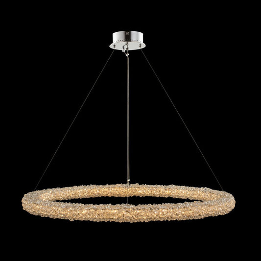 Allegri Crystal Lina 38 Inch LED Pendant in Polished Chrome 035554-010-FR001