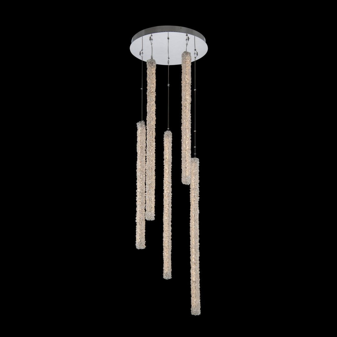 Allegri Crystal Lina 5 Column LED Foyer in Polished Chrome 035557-010-FR001