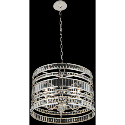 Allegri Crystal Strato 22 Inch Pendant in Polished Silver 037054-014-FR001