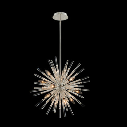 Allegri Crystal Sprazzo 22 Inch Pendant in Polished Silver 037455-014-FR001