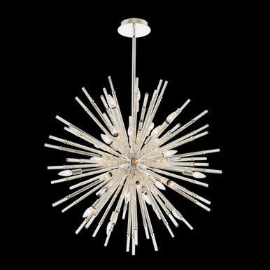 Allegri Crystal Sprazzo 36 Inch Pendant in Polished Silver 037457-014-FR001