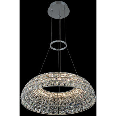 Allegri Crystal Nuvole 20 Inch LED Pendant in Chrome 037555-010-FR001