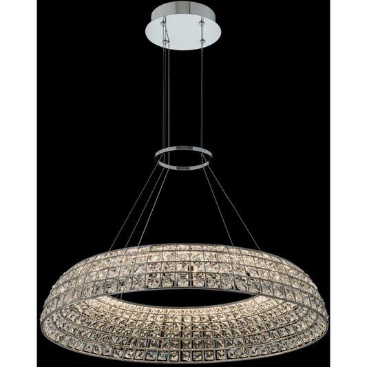 Allegri Crystal Nuvole 28 Inch LED Pendant in Chrome 037556-010-FR001