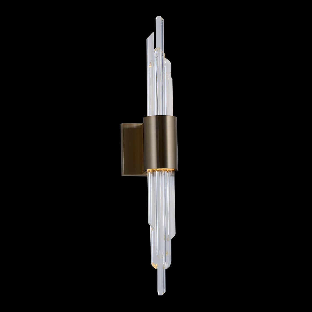 Allegri Crystal Lucca LED Wall Sconce in Brushed Champagne Gold 037922-038-FR001