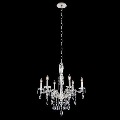 Allegri Crystal Venere 6 Light Chandelier in Pewter 039071-061-FR001