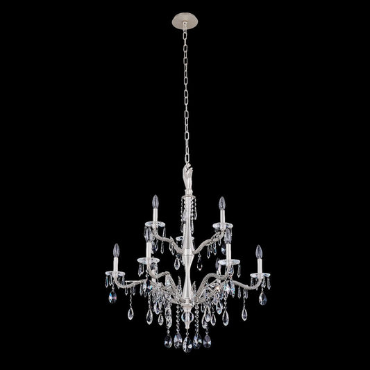 Allegri Crystal Venere 9 Light 2 Tier Chandelier in Pewter 039072-061-FR001