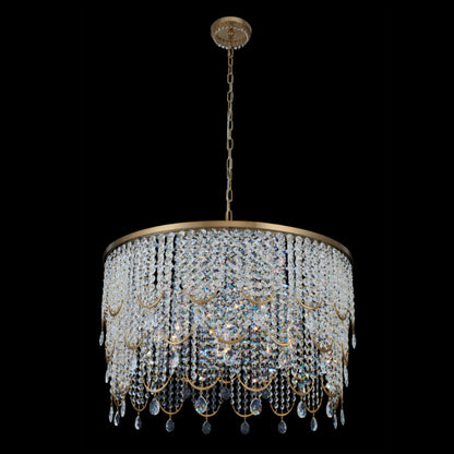 Allegri Crystal Vezzo 36 Inch Pendant in Winter Brass 039657-044-FR001