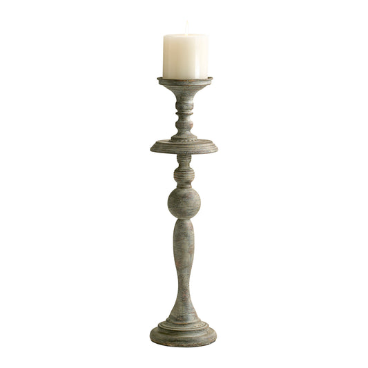 Cyan Design Bach Candlestick in Distressed Antiqued White - Small 04294