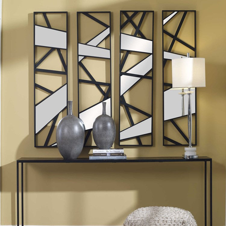 Uttermost Looking Glass Mirrored Wall Decor Set/4 04332