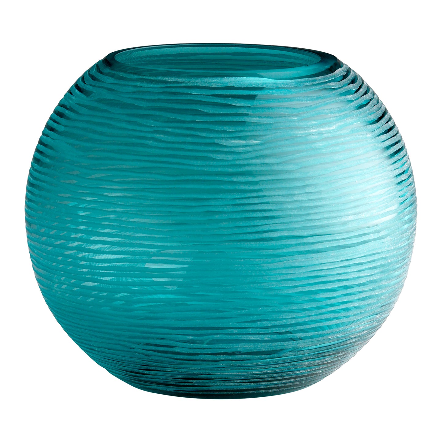 Cyan Design Round Libra Vase in Aqua - Large 04361