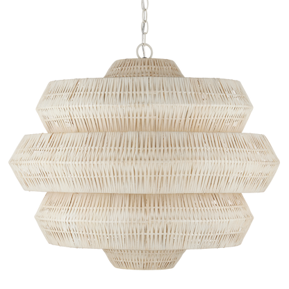 Currey & Co. Antibes Medium White Chandelier 9000-1134