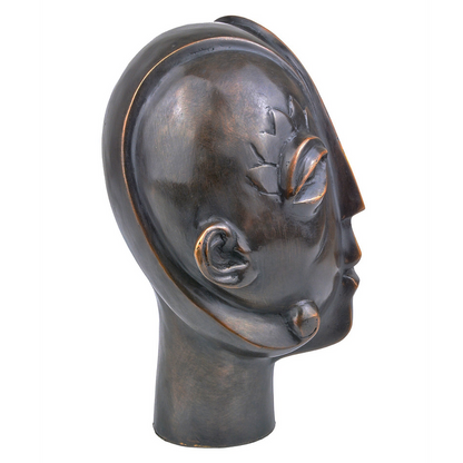 Currey & Co. Cubist Head Bronze 1200-0720