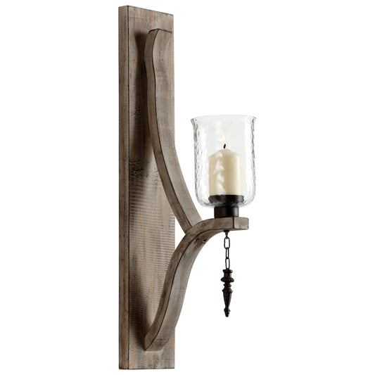 Cyan Design Giorno Wall Candleholder in Washed Oak 05108