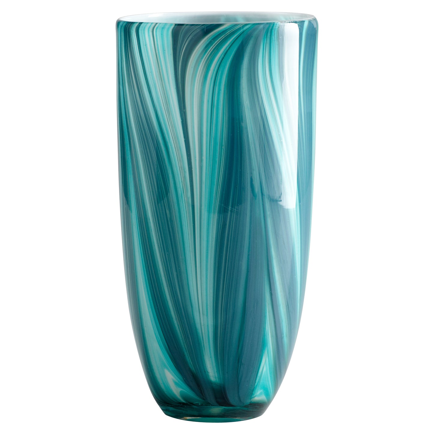 Cyan Design Turin Vase in Turquoise Blue - Large 05182