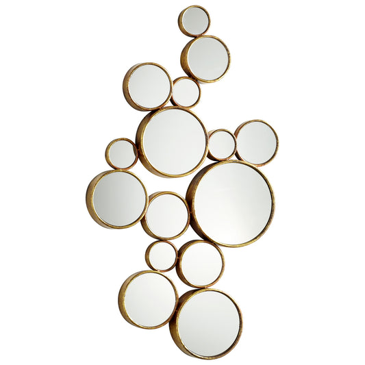 Cyan Design Bubbles Mirror in Gold 05825