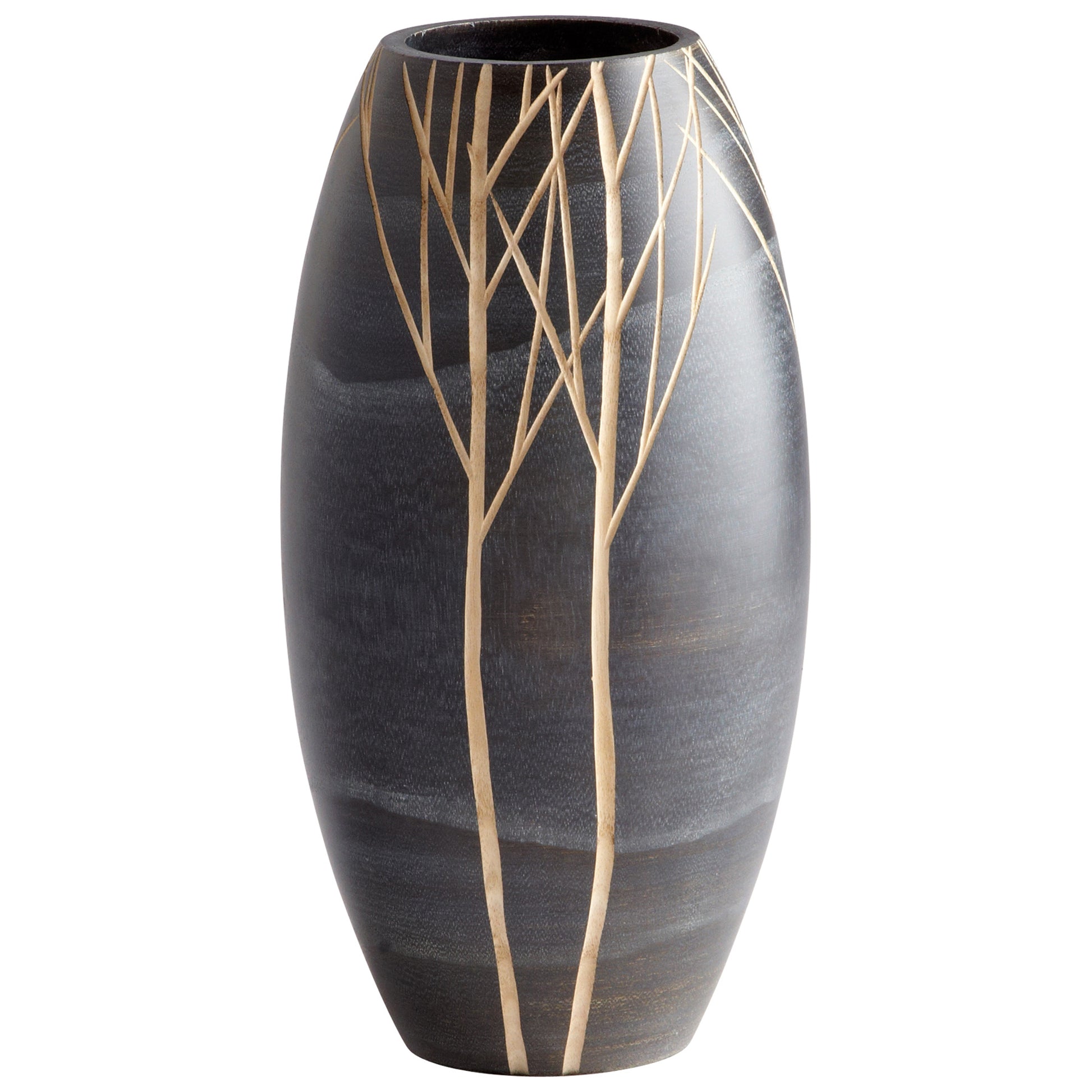 Cyan Design Onyx Winter Vase in Black - Small 06023